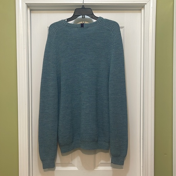 lords of harlech - NWT Cameron xtrafine teal 95% wool pullover - size M - Picture 2 of 6